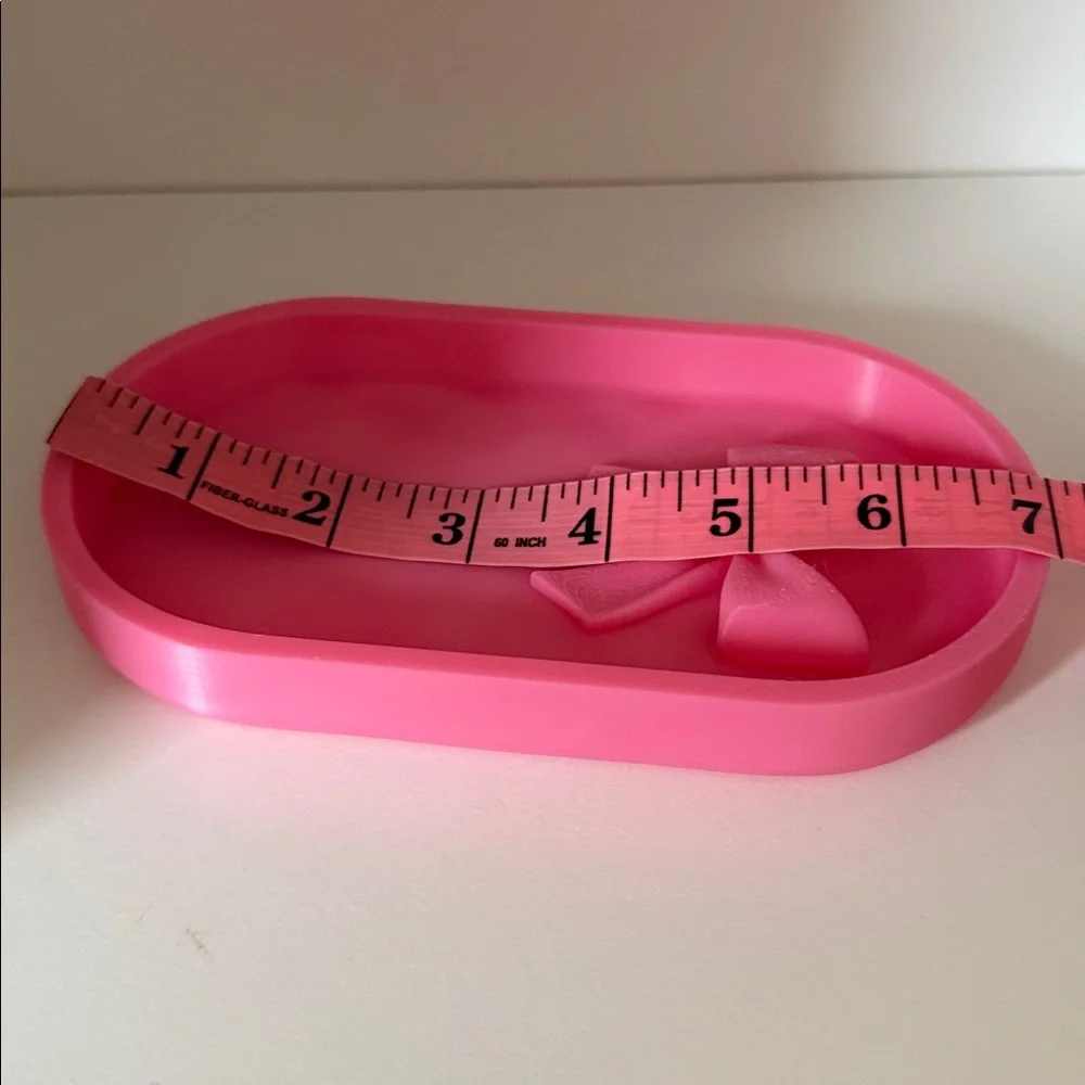 Pink Ribbon Jewelry Tray